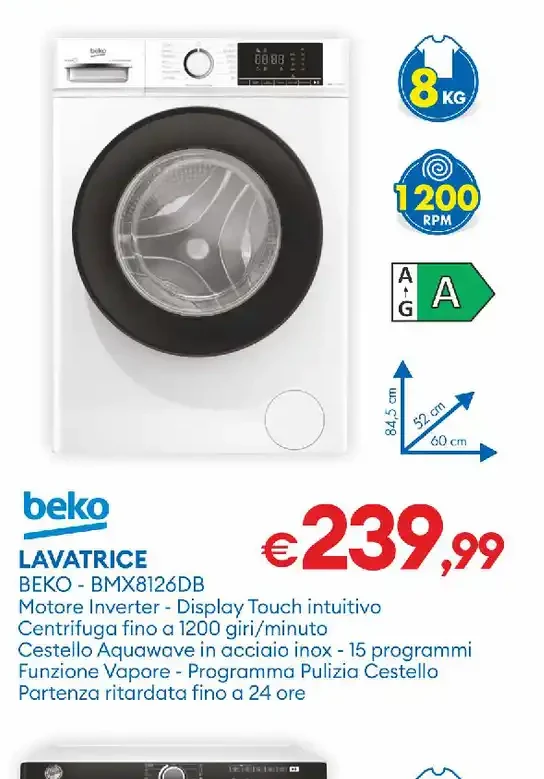 Lavatrice Beko BMW8126DB