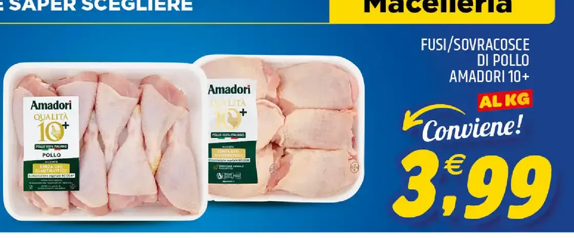 Fusi e sovracosce di pollo