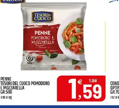Penne pomodoro e mozzarella