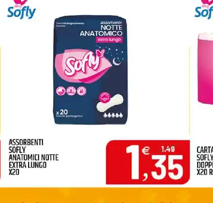 Assorbenti anatomici notte