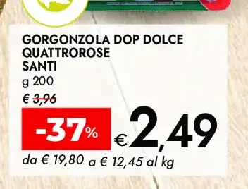 Gorgonzola DOP dolce Quattrorose Santi