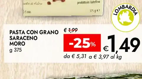 Pasta con grano saraceno Moro