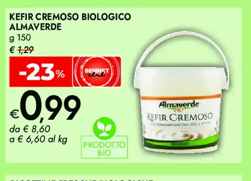 Kefir cremoso biologico Almaverde