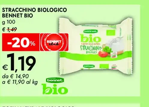Stracchino biologico Bennet Bio