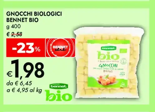 Gnocchi biologici Bennet Bio