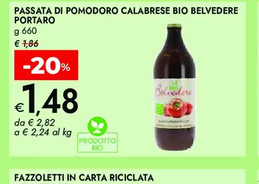 Passata di pomodoro calabrese biologica
