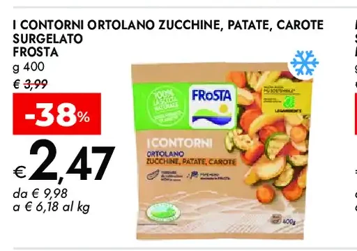 Contorni ortolano zucchine patate carote surgelato Frosta