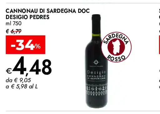 Cannonau di Sardegna DOC Desigio Pedres
