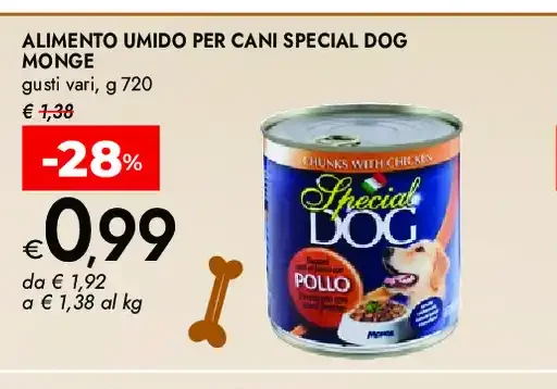 Alimento umido per cani Special Dog Monge