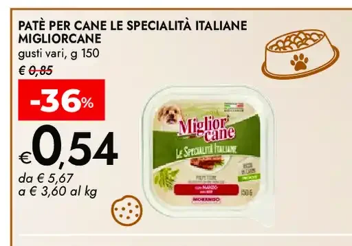 Paté per cane Le Specialità Italiane Migliorcane