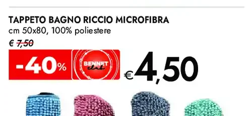 Tappeto bagno riccio microfibra