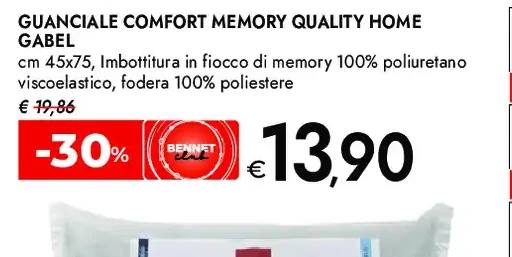 Guanciale comfort memory