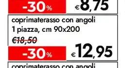 Coprimaterasso con angoli