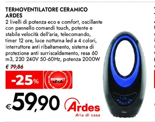 Termoventilatore ceramico