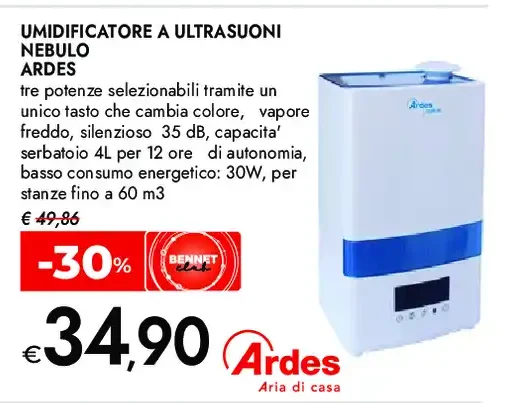 Umidificatore a ultrasuoni