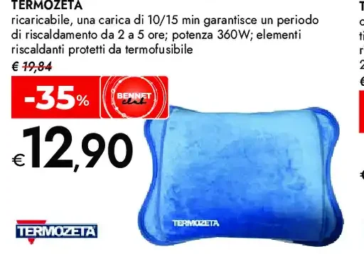 Boule elettrica con tasca scaldamani