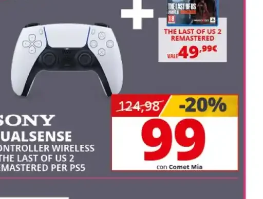 Sony DualSense controller wireless + The Last of Us 2 Remastered