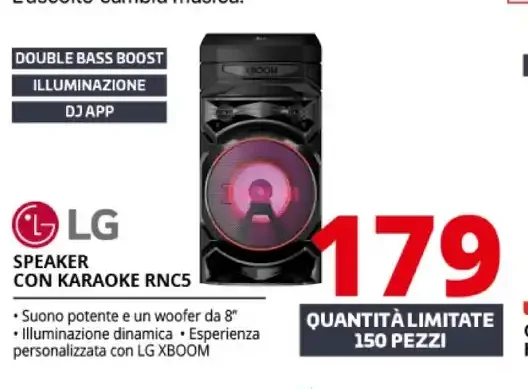 LG speaker con karaoke RNC5