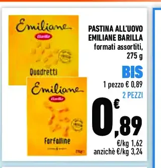Pastina all'uovo Emiliane Barilla 275 g