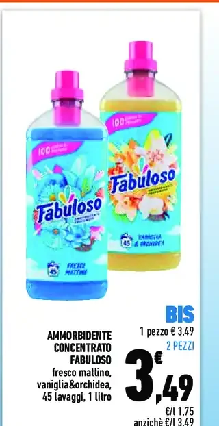 Ammorbidente concentrato Fabuloso 1 litro