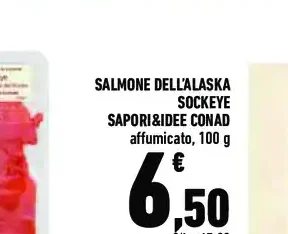 Salmone dell'Alaska sockeye affumicato