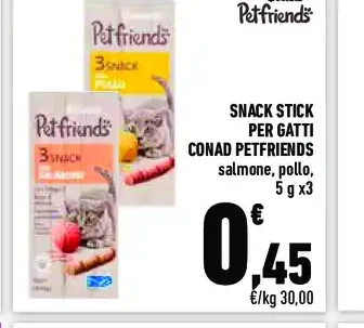 Snack stick per gatti Conad Petfriends