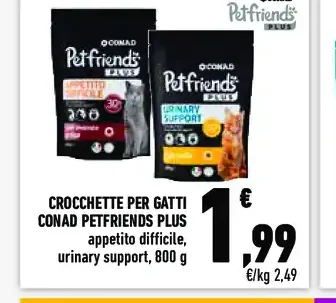 Crocchette per gatti Conad Petfriends Plus
