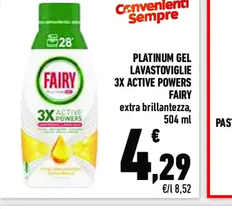 Platinum Gel lavastoviglie Fairy