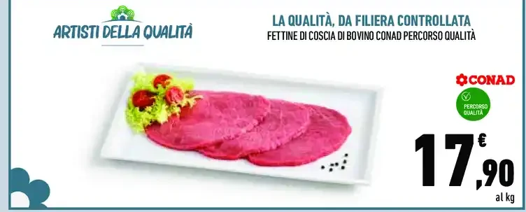 Fettine di coscia di bovino