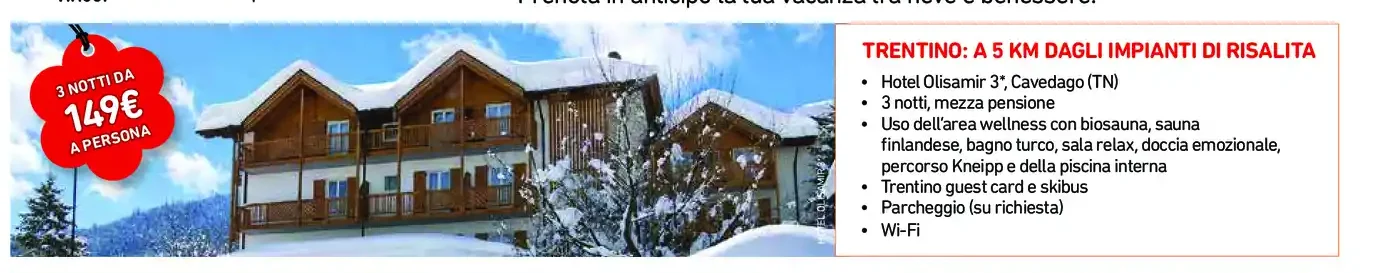 Soggiorno wellness in Trentino presso Hotel Olimasir 3*