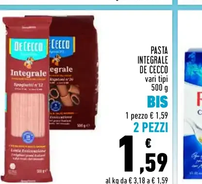 Pasta integrale De Cecco