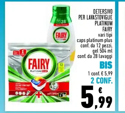 Detersivo lavastoviglie Fairy Platinum