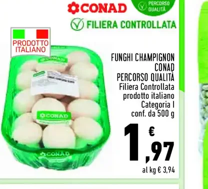 Funghi champignon Conad