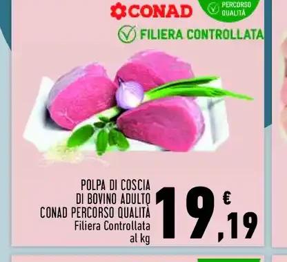 Polpa di coscia di bovino adulto