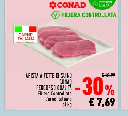 Arista a fette di suino