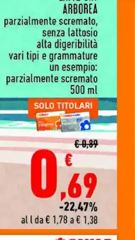Latte UHT Arborea