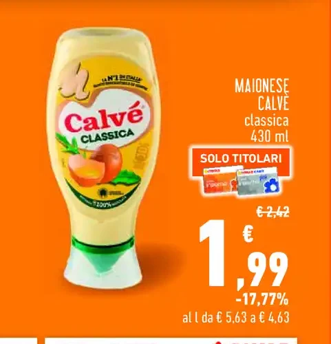Maionese classica Calvé