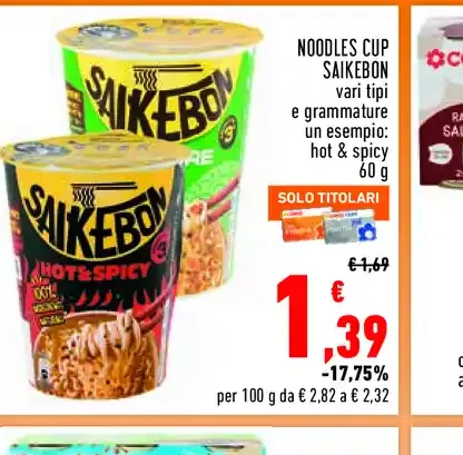 Noodles cup Saikebon