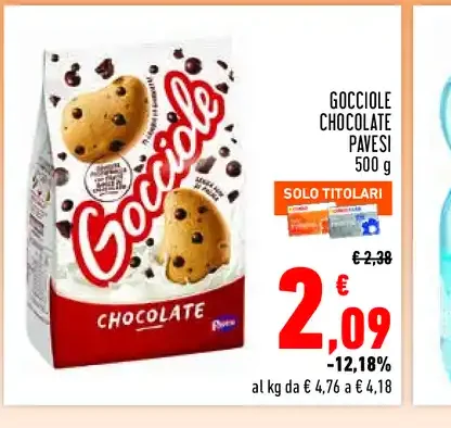 Gocciole chocolate Pavesi