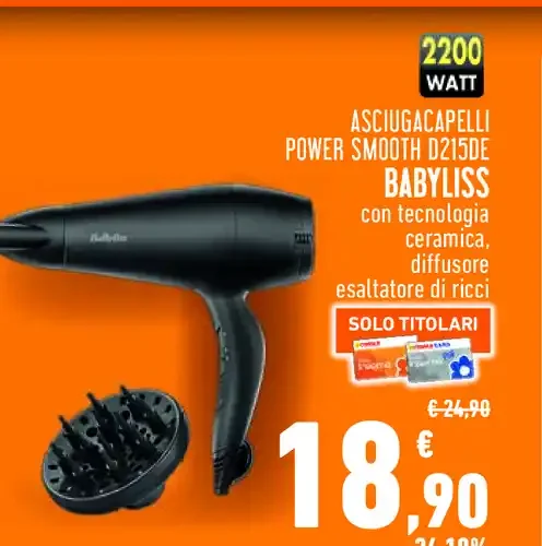 Asciugacapelli Power Smooth Babyliss
