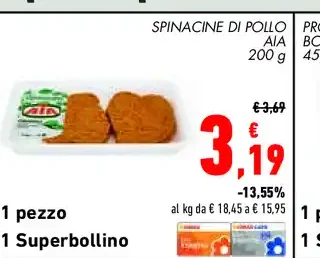 Spinacine di pollo Aia