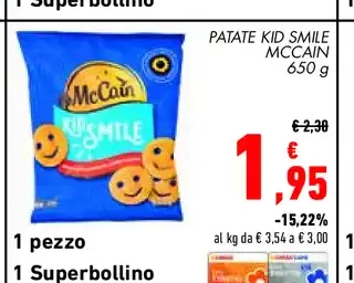 Patatine Kid Smile McCain