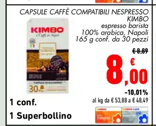 Capsule caffè compatibili Nespresso Kimbo