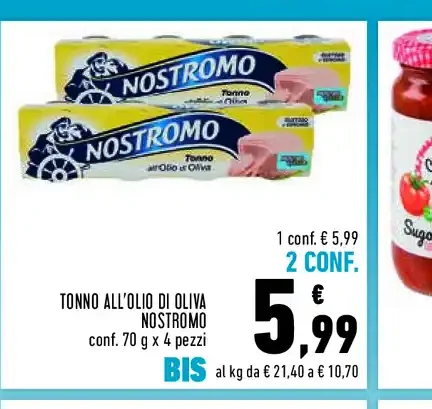 Tonno all'olio di oliva