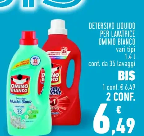 Detersivo liquido Omino Bianco