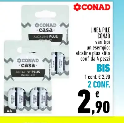 Pile alcaline Conad Casa