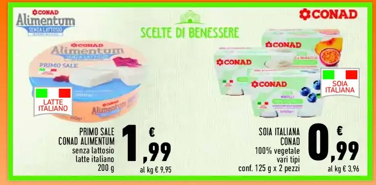 Primo sale senza lattosio
