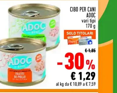Cibo per cani Adoc