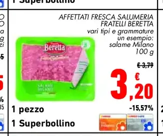 Affettati freschi salumeria Fratelli Beretta