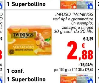 Infuso Twinings 30 g x20 filtri